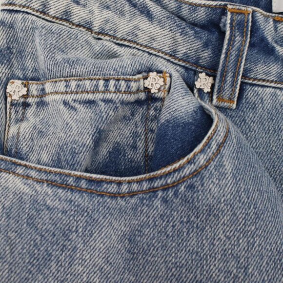 Racer worldwide jeans Women's 26 L32.5 Washed Ice Patch denim cotton streetwear - Picture 5 of 14